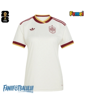 Spania Echipament de Fotbal Replică Mondial 2026 Femei Deplasare Spania Echipament de Fotbal Replică Mondial 2026 Femei Deplasare